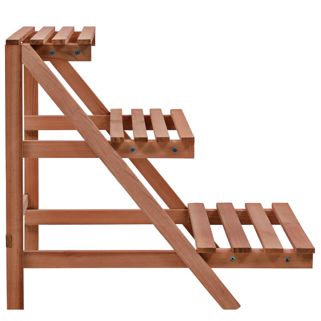 Blomsterstativ i 3 etasjer sedertre 48x45x40 cm
