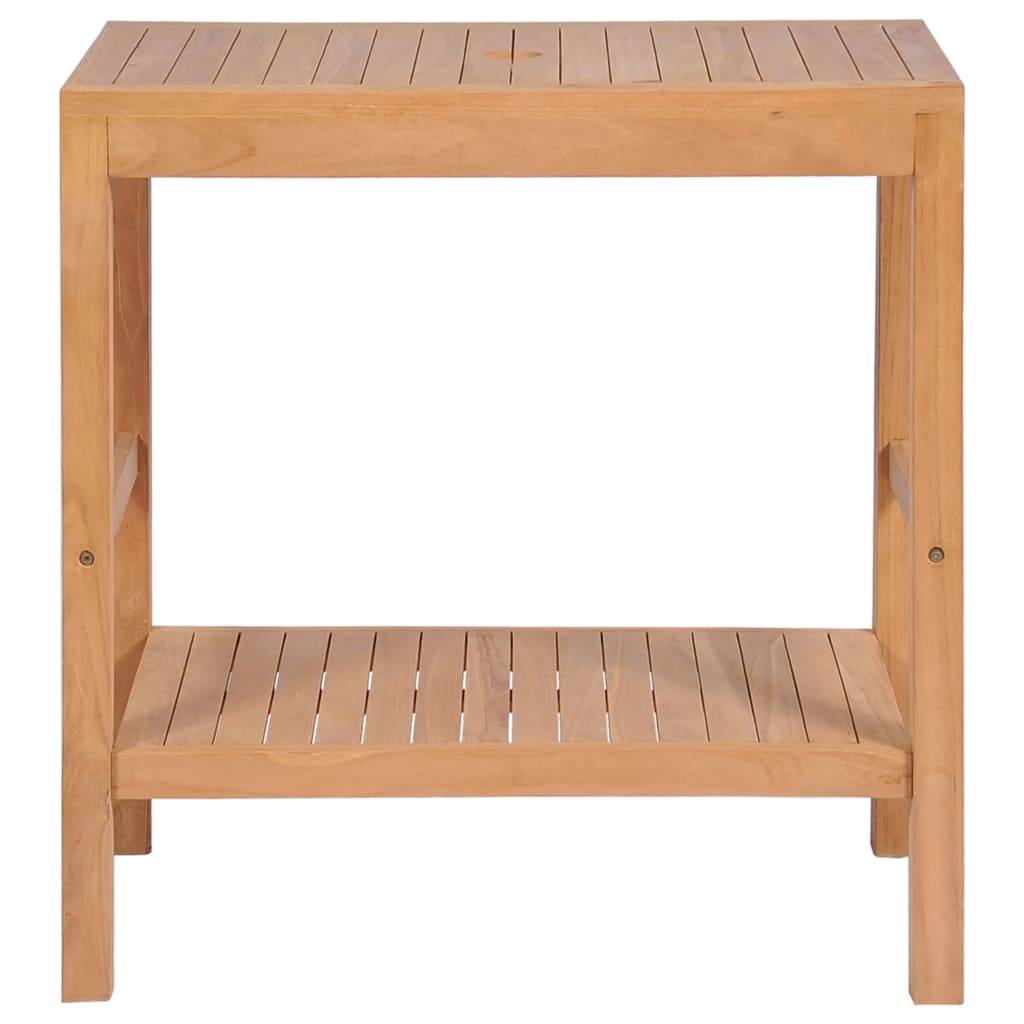 Servantskap for bad heltre teak 74x45x75 cm