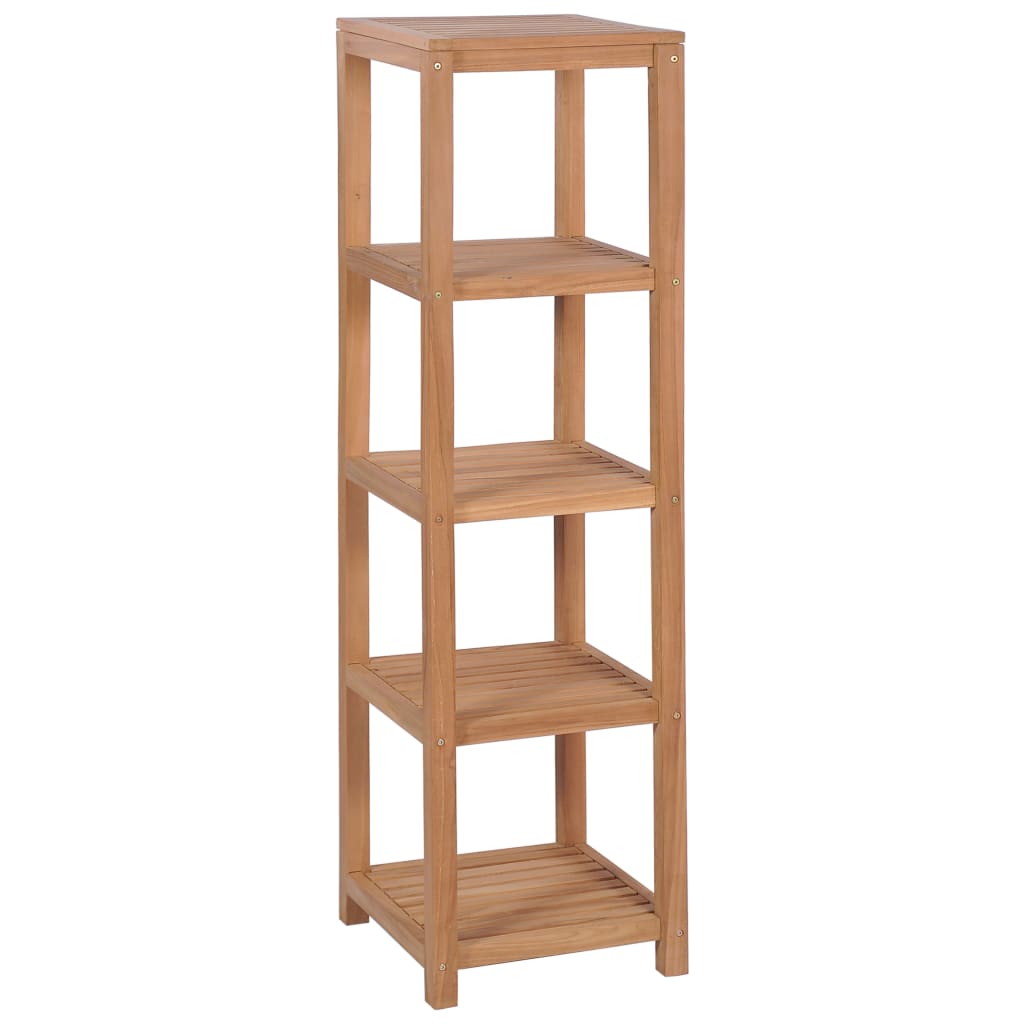 Baderomshylle 4 etasjer heltre teak 42x42x165 cm vidaXL