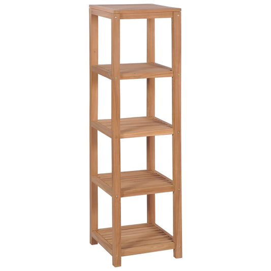 Baderomshylle 4 etasjer heltre teak 42x42x165 cm vidaXL