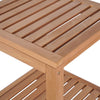 Baderomshylle 4 etasjer heltre teak 42x42x165 cm