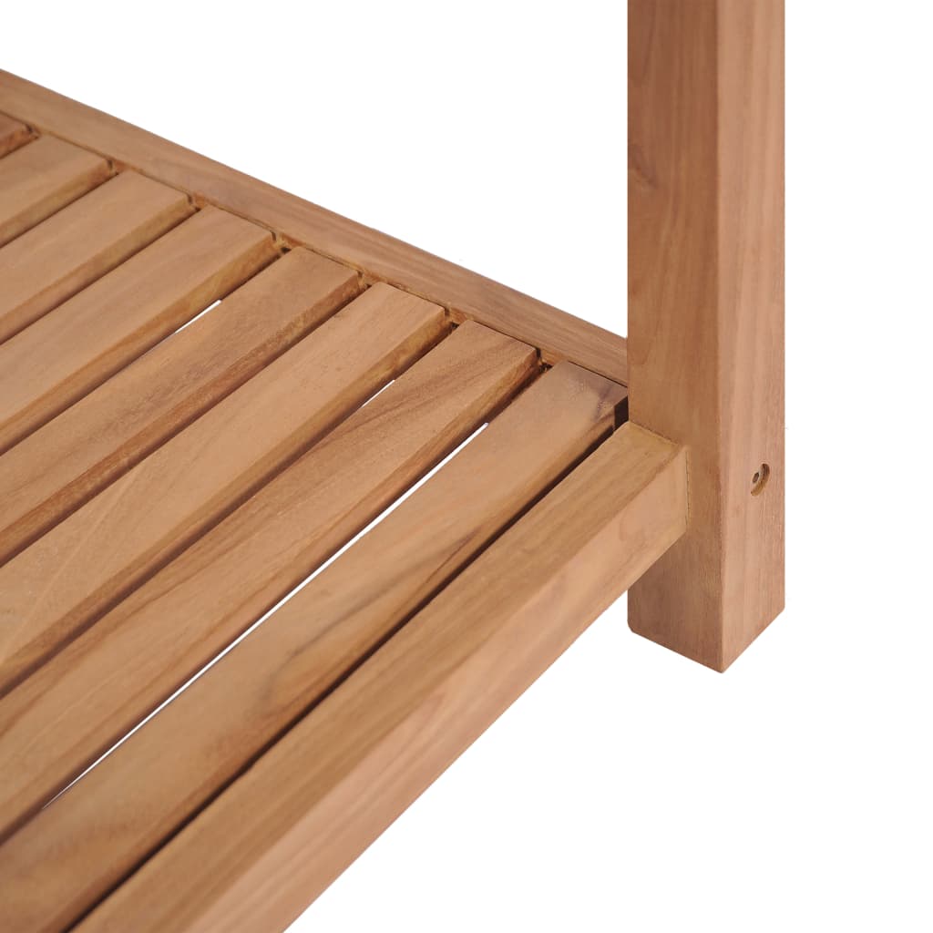 Baderomshylle 4 etasjer heltre teak 42x42x165 cm vidaXL