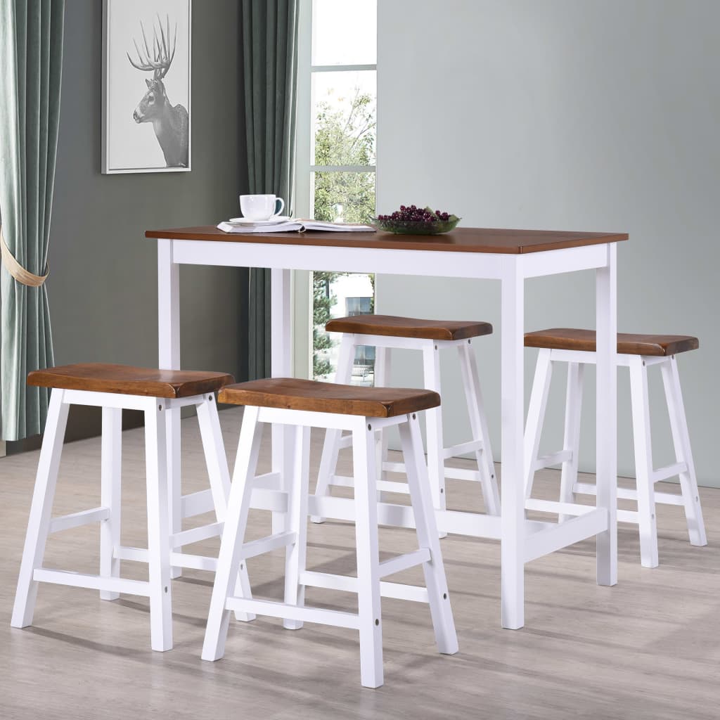 Barbord og krakkesett 5 stykker heltre