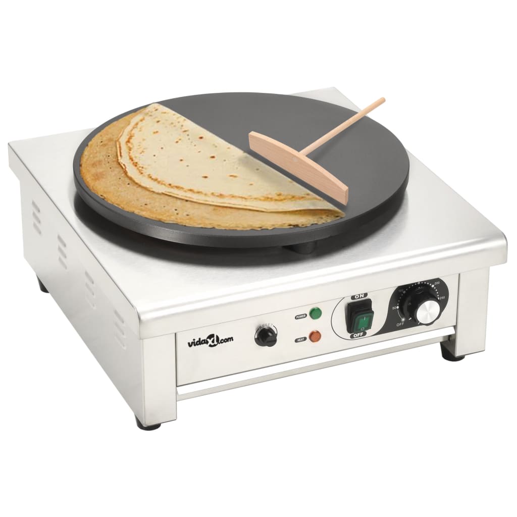 Elektrisk crêpejern med uttrekkbar skuff 40 cm 3000 W