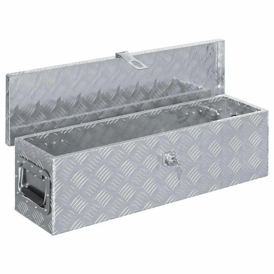 Aluminiumsboks 80,5x22x22 cm sølv