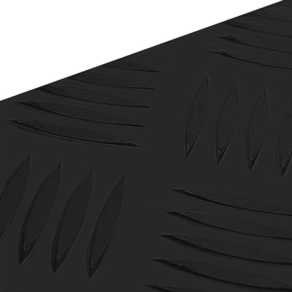 Aluminiumsboks 70x24x42 cm trapesformet sølv