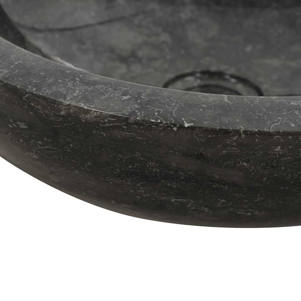 Vask 40x12 cm marmor svart