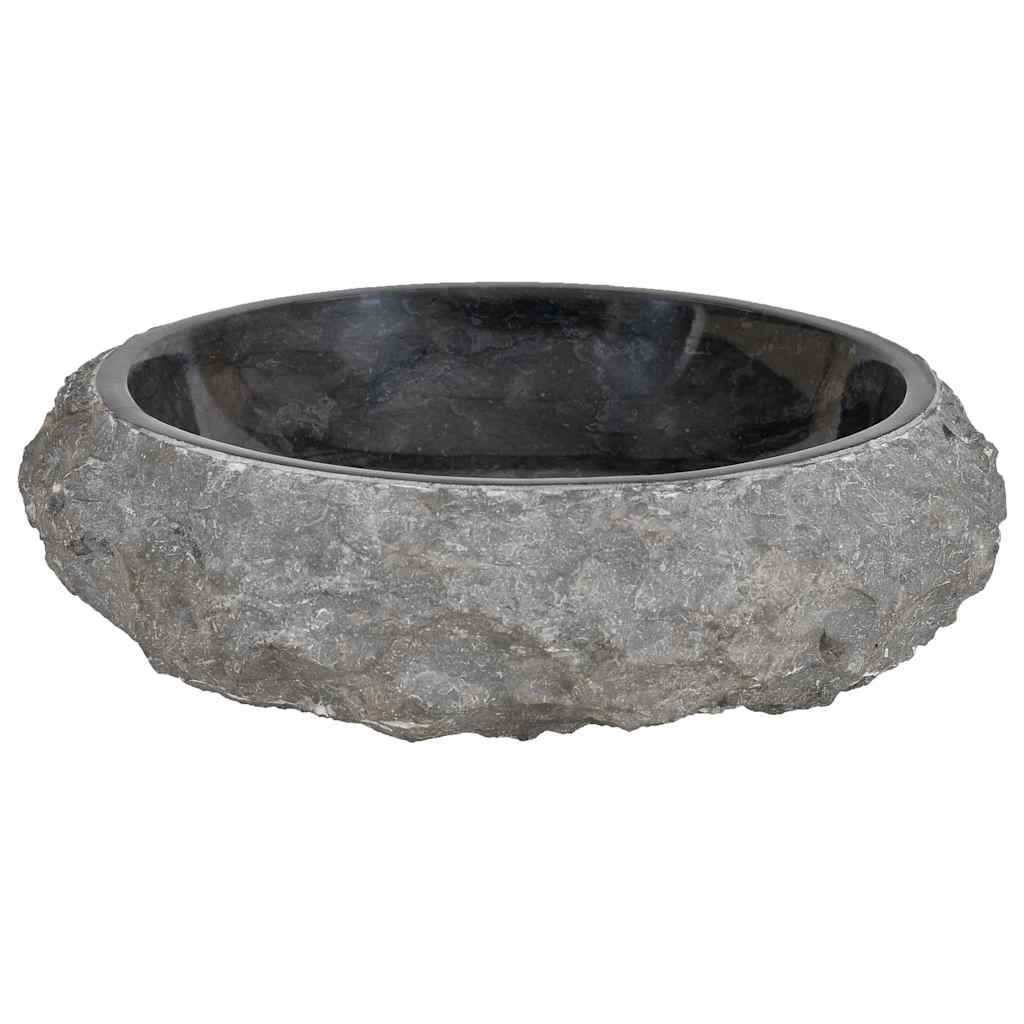Vask 40x12 cm marmor svart