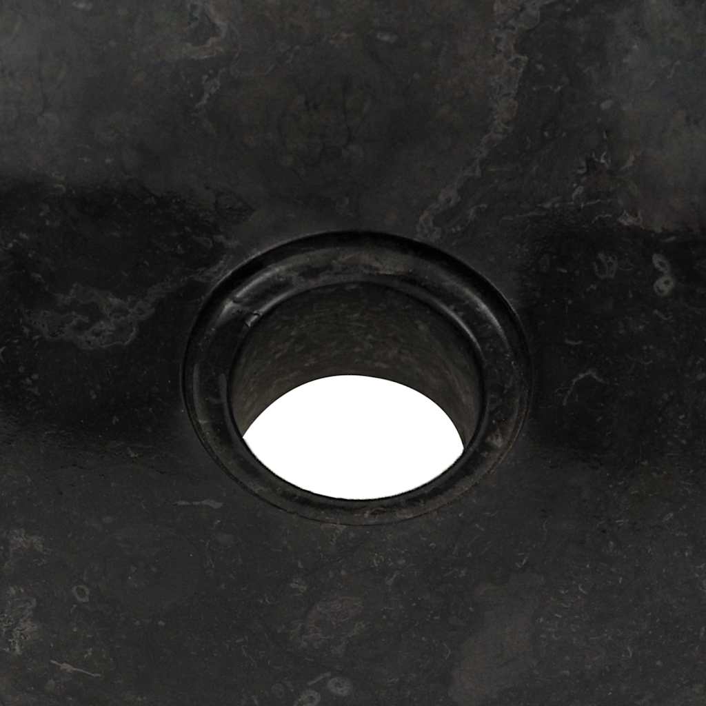 Vask 40x12 cm marmor svart