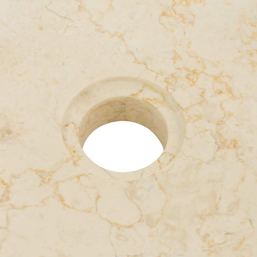 Vask 40x12 cm marmor krem vidaXL