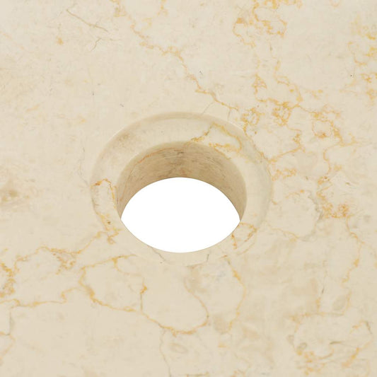 Vask 40x12 cm marmor krem vidaXL