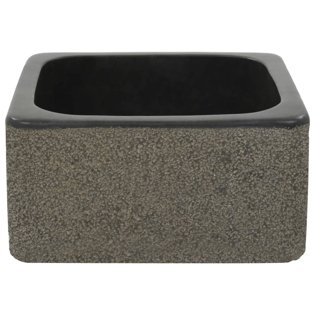 Vask 30x30x15 cm elvestein svart