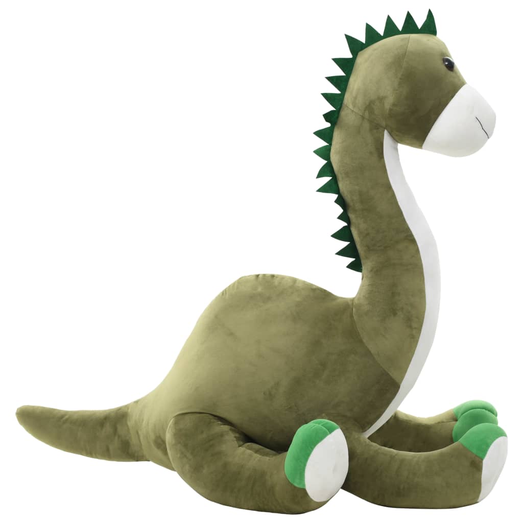 Lekebrontosaurus i plysj grønn