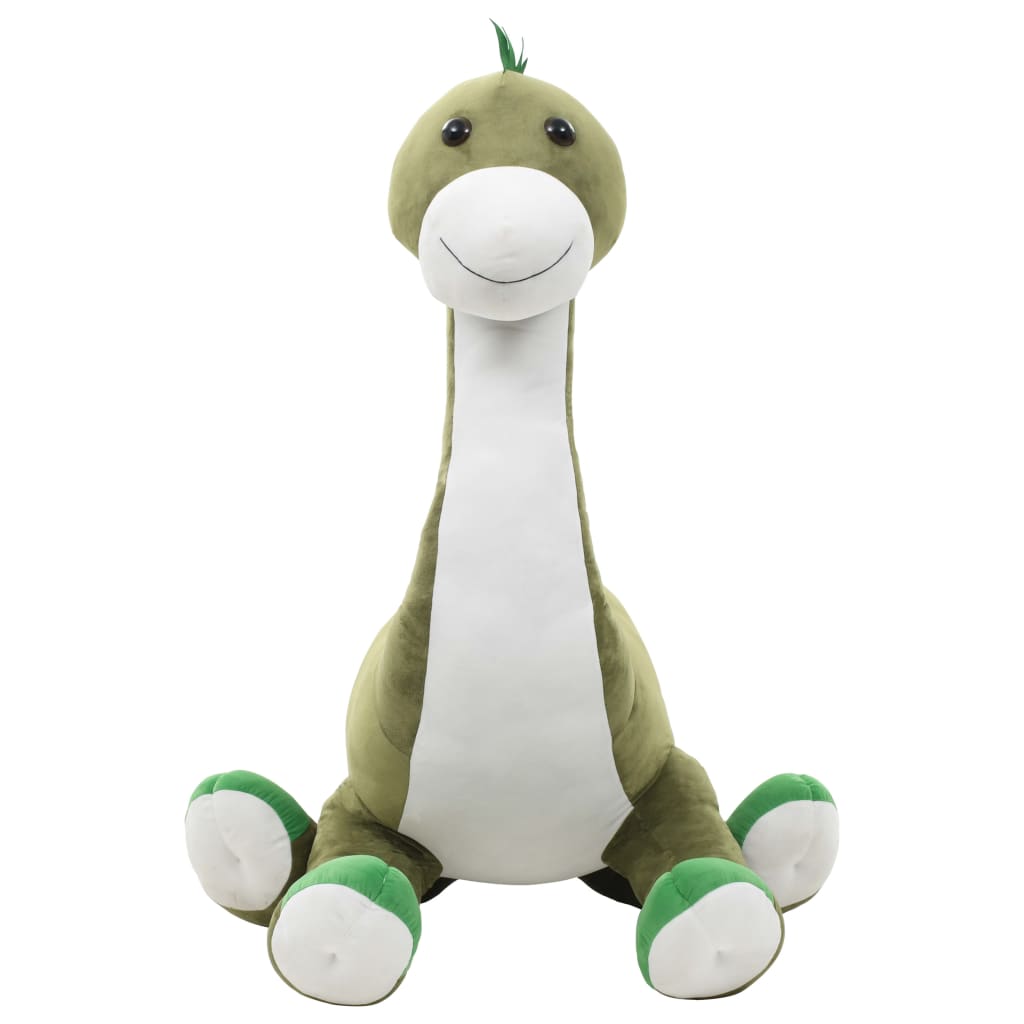Lekebrontosaurus i plysj grønn