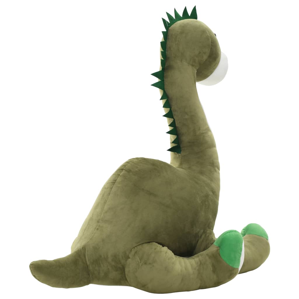 Lekebrontosaurus i plysj grønn