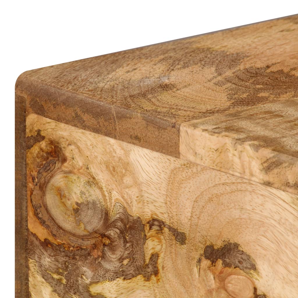 Skrivebord med skuffer heltre mango 110x50x76 cm vidaXL