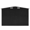 Hageskjul 257x580x181 cm metall antrasitt