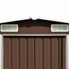 Hageskjul 257x580x181 cm metall brun