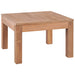 Salongbord heltre teak naturlig etterbehandling 60x60x40 cm