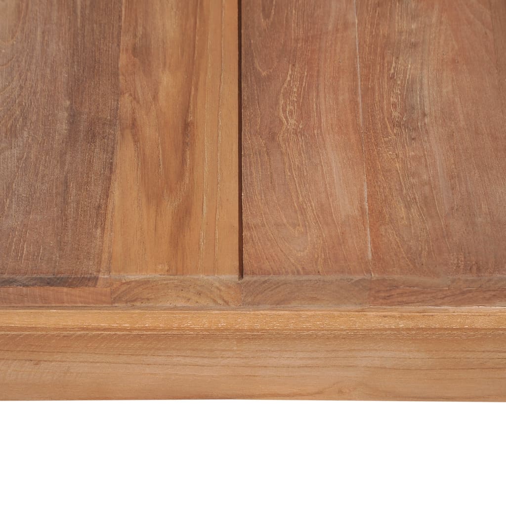 Salongbord heltre teak naturlig etterbehandling 60x60x40 cm