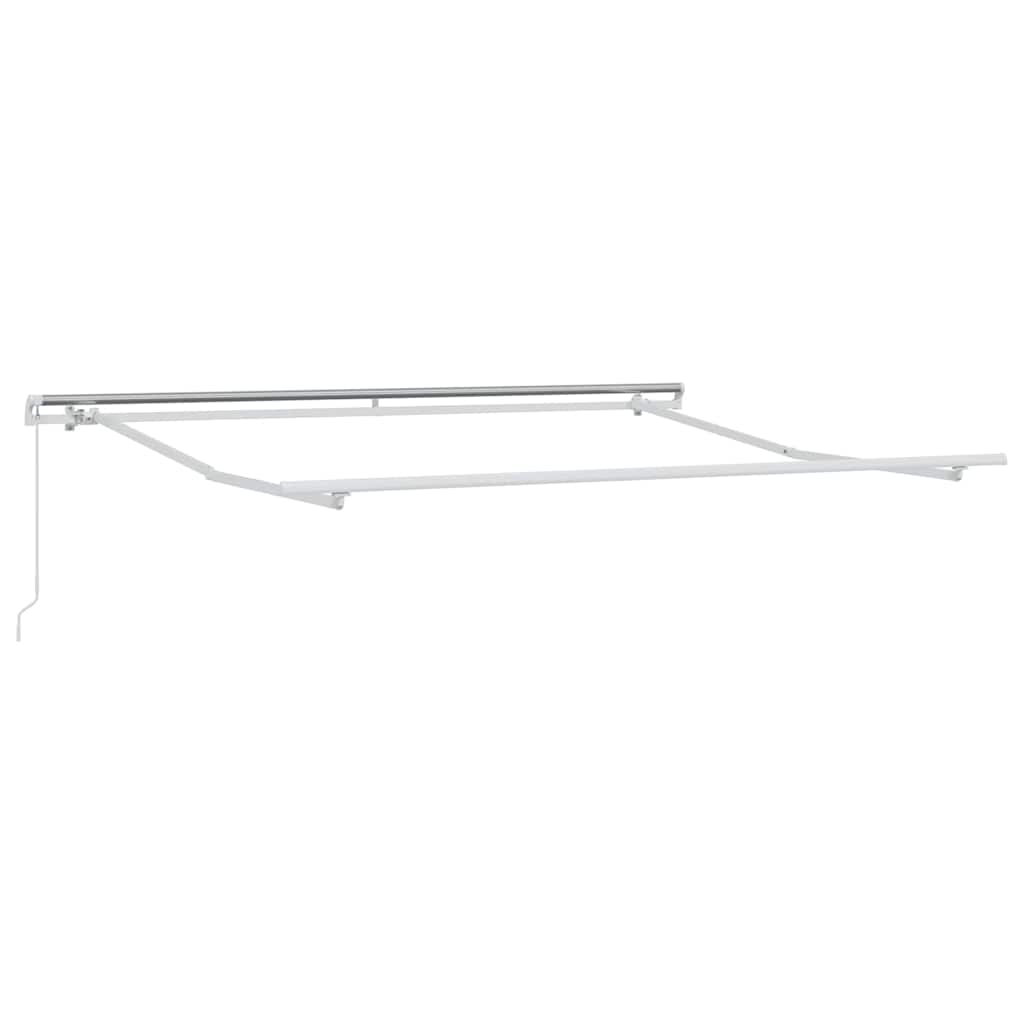 Markise Hvit 3,5 x 2,5 m Metall