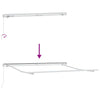 Markise Hvit 3,5 x 2,5 m Metall