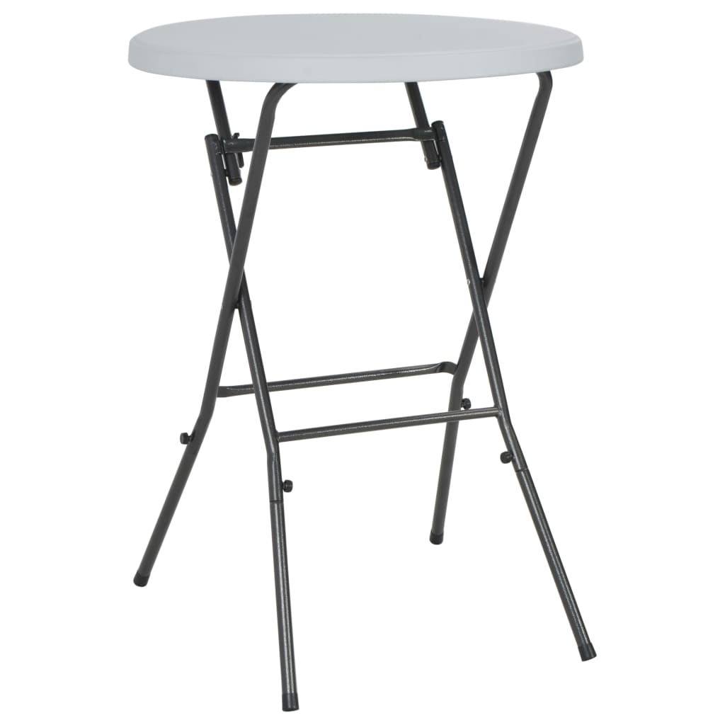 Sammenleggbart barbord hvitt 80x110 cm HDPE vidaXL