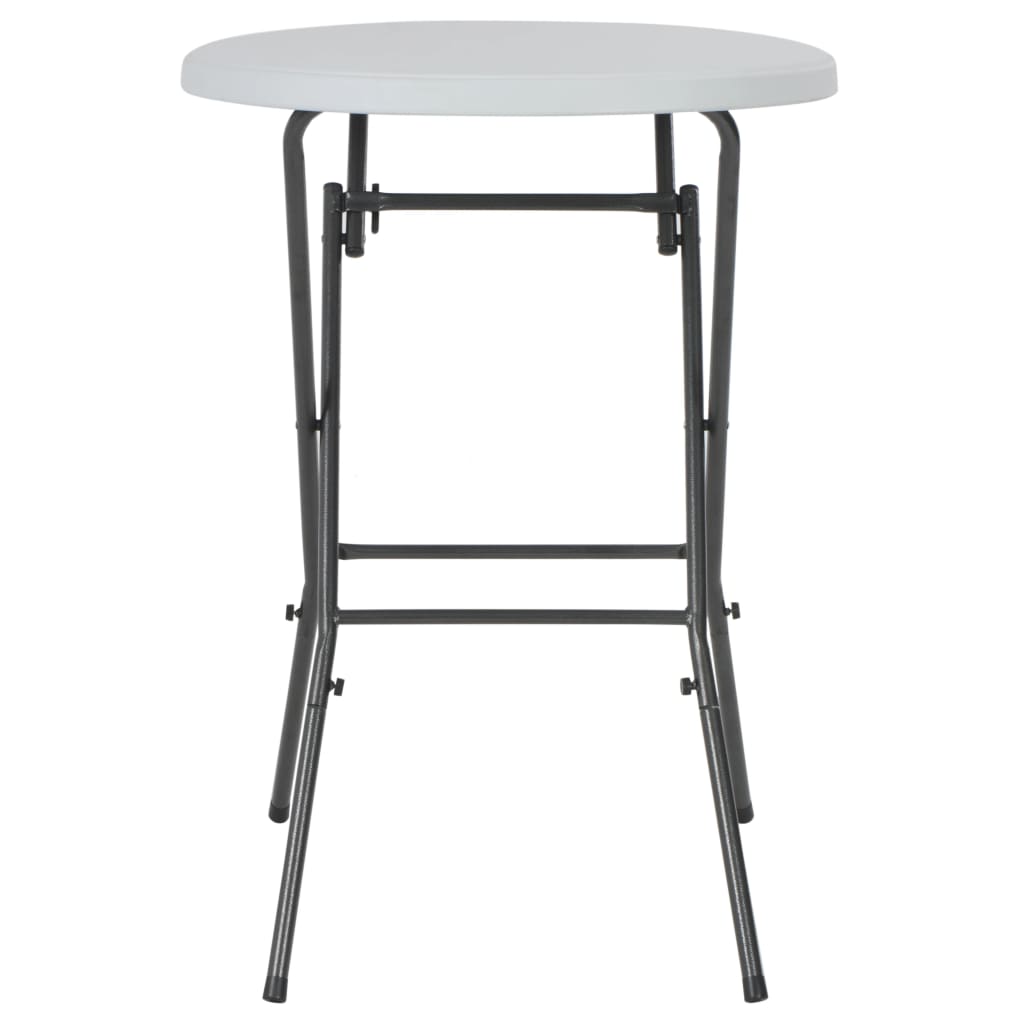 Sammenleggbart barbord hvitt 80x110 cm HDPE vidaXL