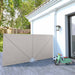 Sammenleggbar sidemarkise for terrasse krem 300x150 cm