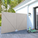 Sammenleggbar sidemarkise for terrasse krem 300x200 cm