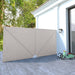 Sammenleggbar sidemarkise for terrasse krem 400x200 cm