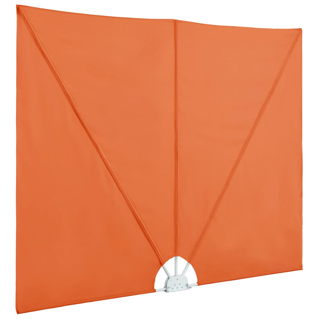 Sammenleggbar sidemarkise for terrasse terrakotta 240x160 cm
