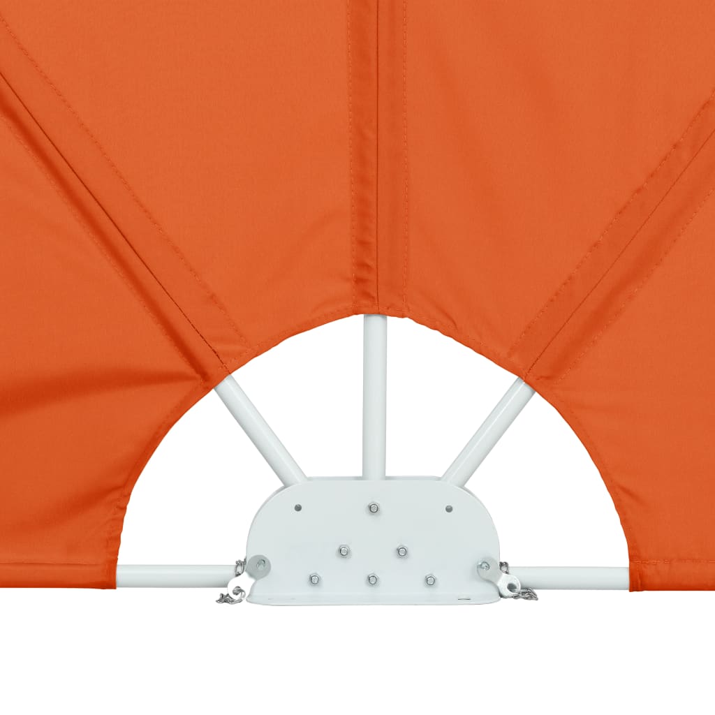 Sammenleggbar sidemarkise for terrasse terrakotta 240x160 cm