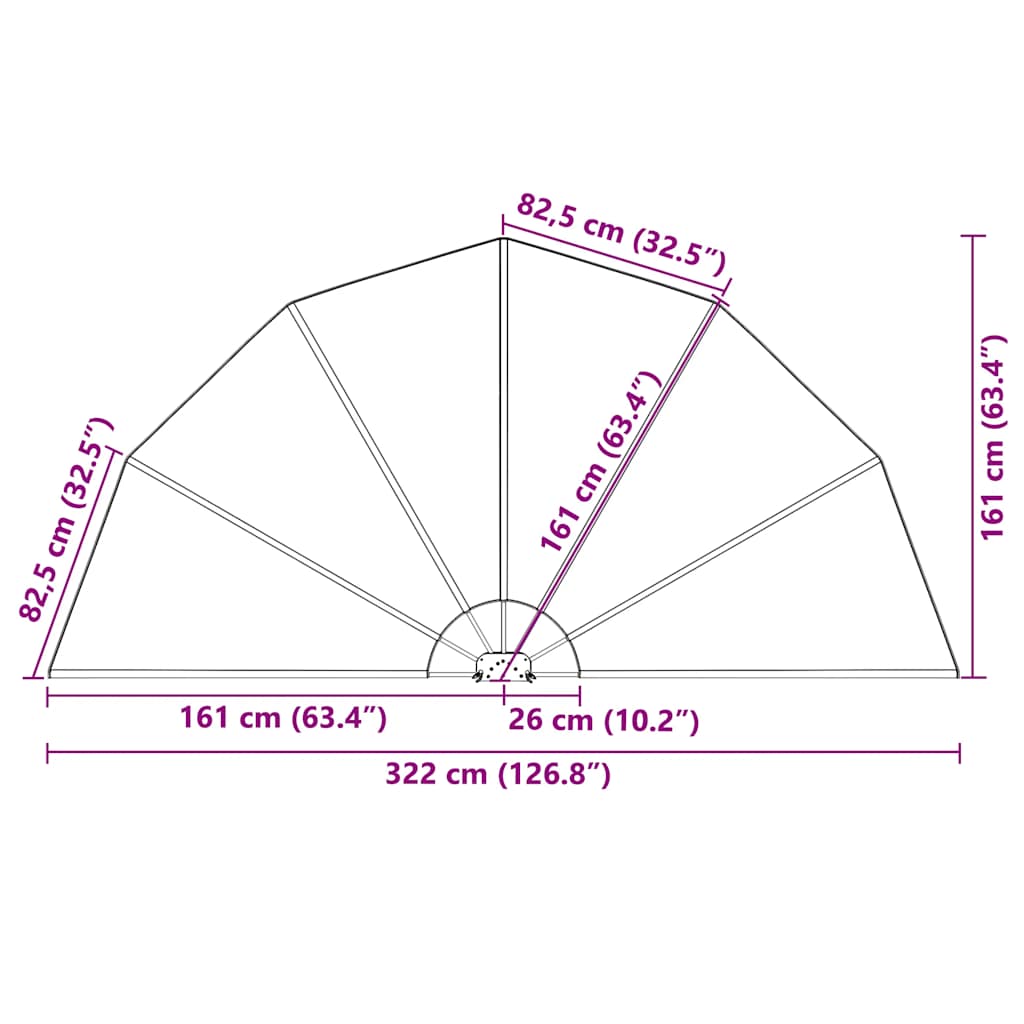 Sammenleggbar sidemarkise for terrasse krem 160 cm