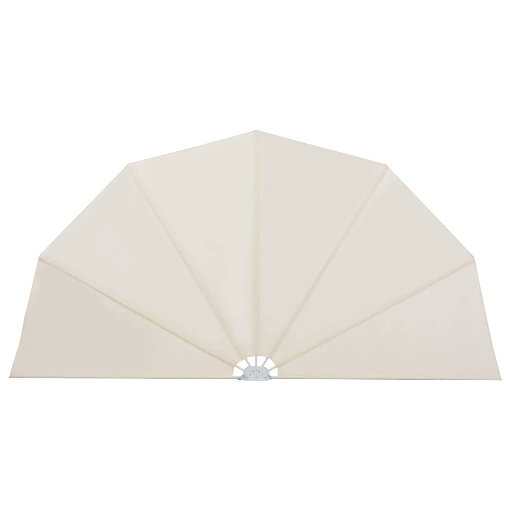 Sammenleggbar sidemarkise for terrasse krem 200 cm