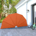 Sammenleggbar sidemarkise for terrasse terrakotta 160 cm