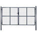 Hageport av netting galvanisert stål 300x150 cm grå