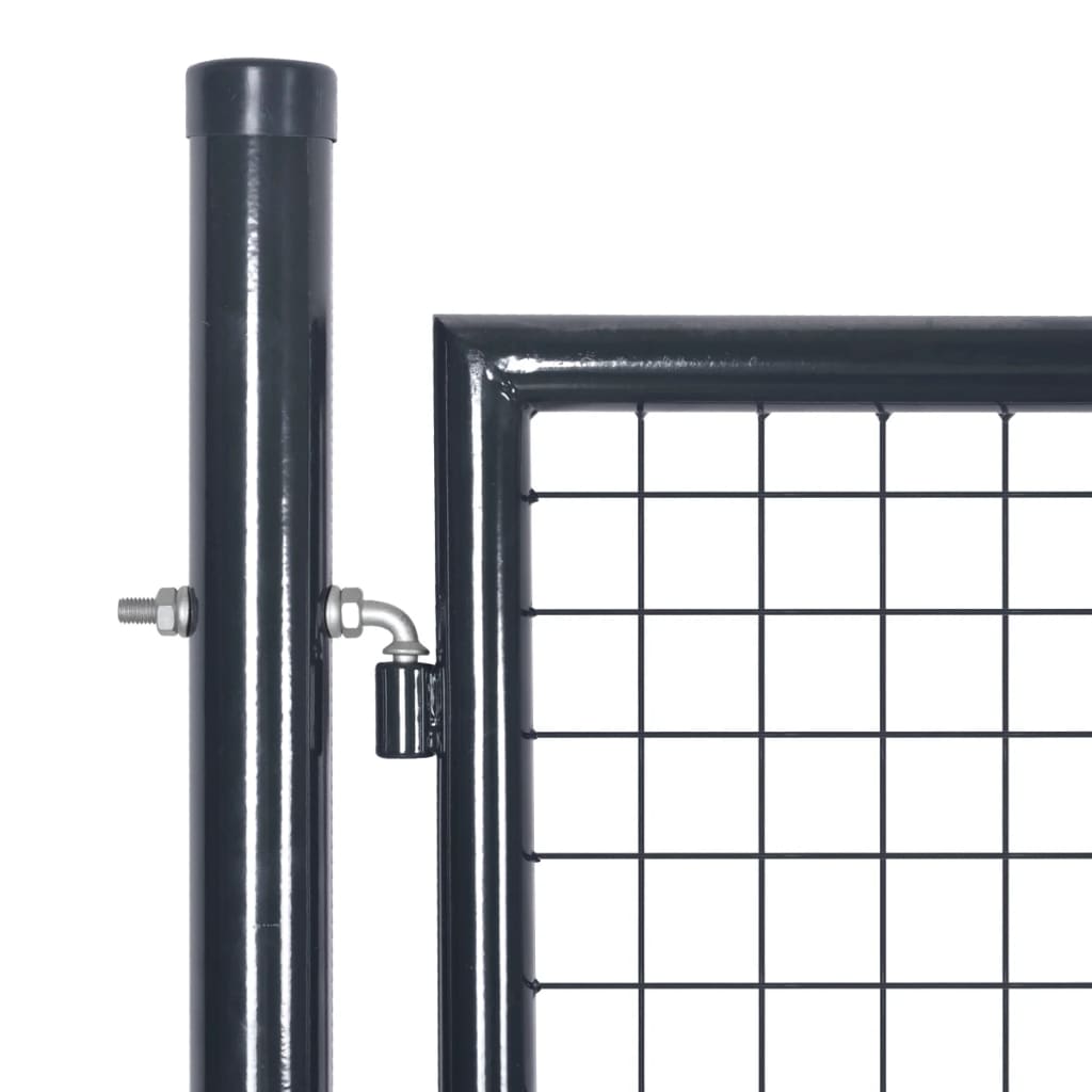Hageport av netting galvanisert stål 300x150 cm grå