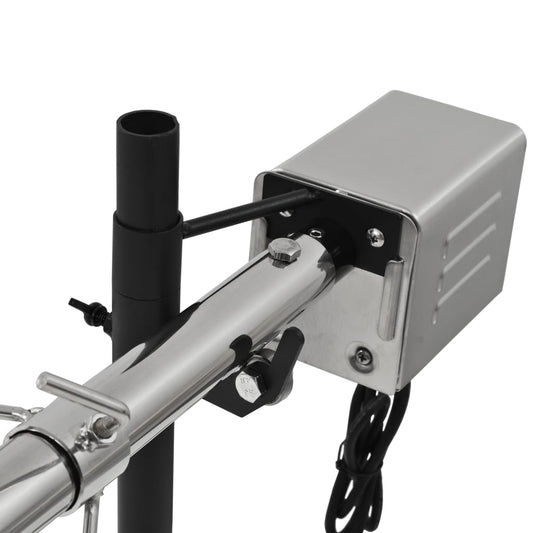 Automatisk grill med motor rustfritt stål 207x45x81 cm