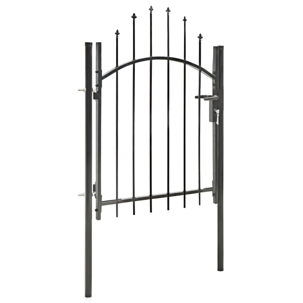 Hagegjerde stål 1x1,5 m svart