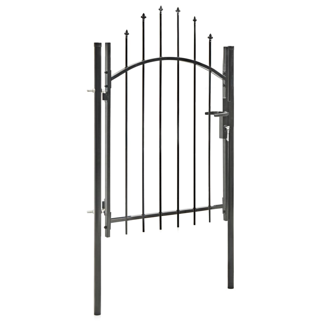 Hagegjerde stål 1x1,75 m svart