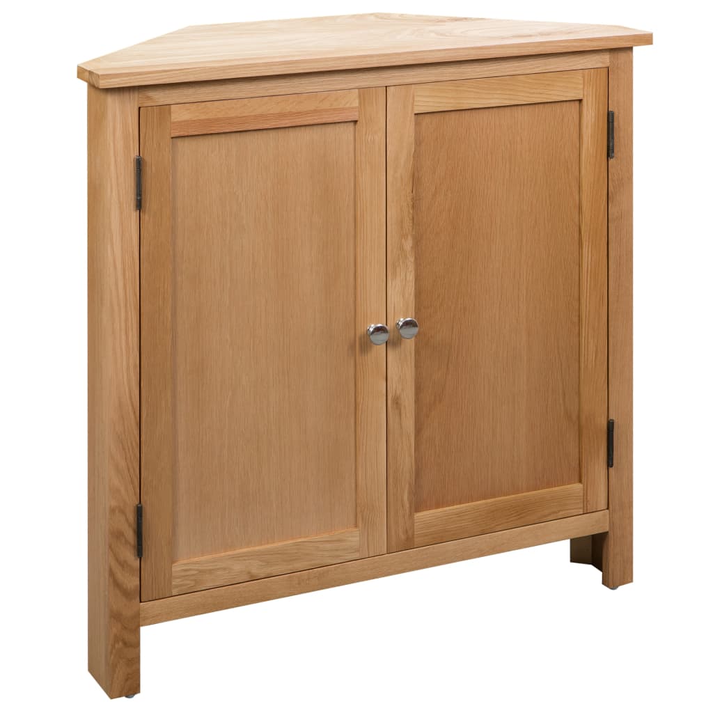 Hjørneskap 80x33,5x78 cm heltre eik