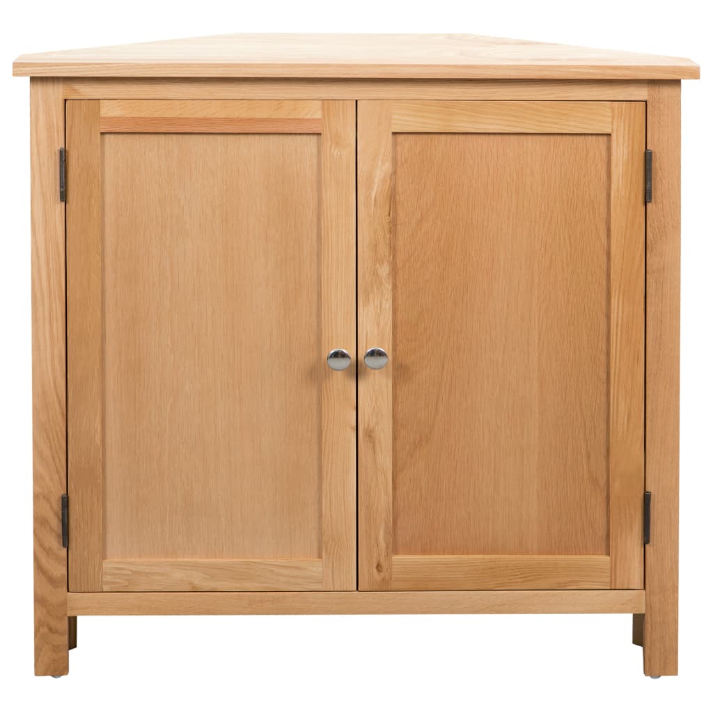 Hjørneskap 80x33,5x78 cm heltre eik