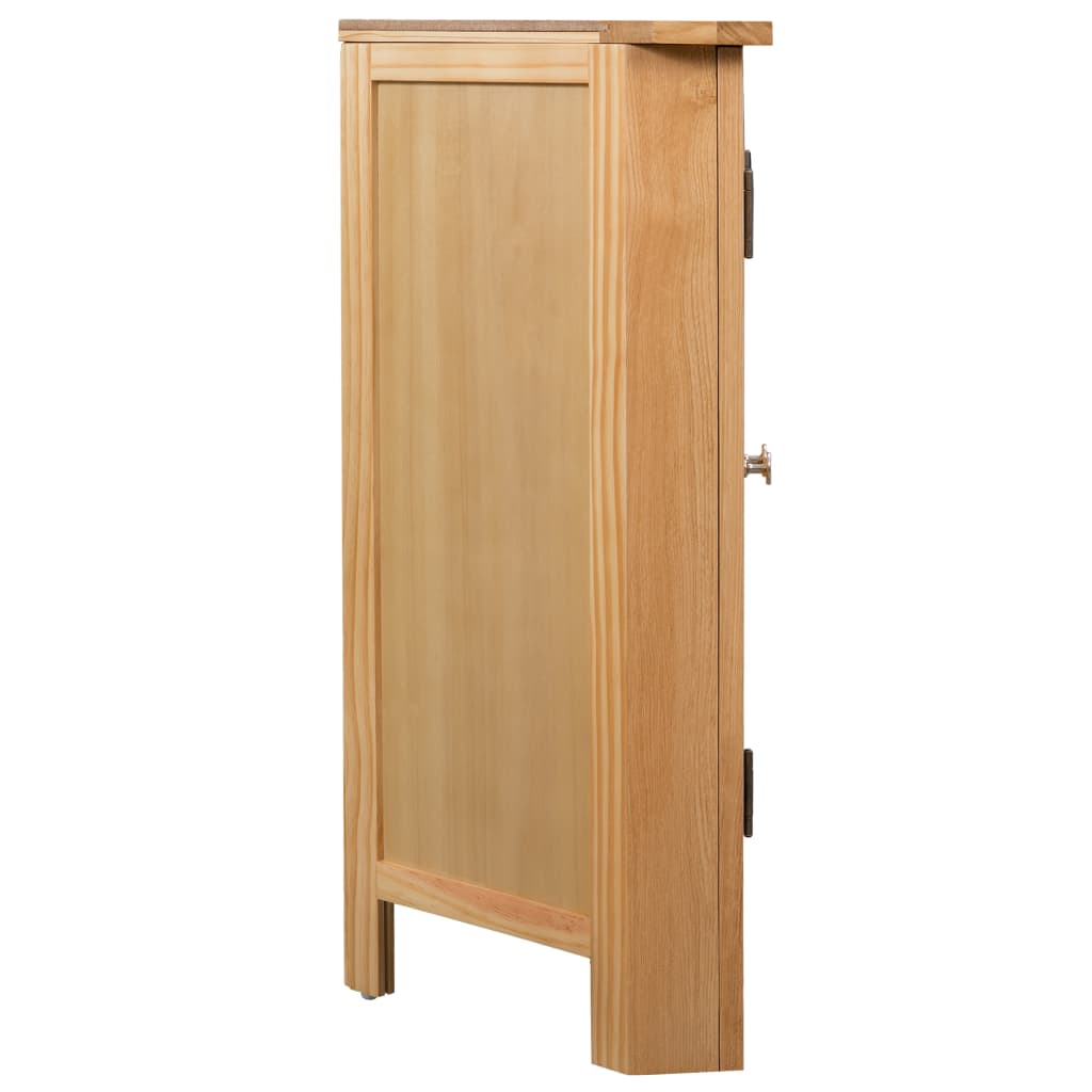 Hjørneskap 80x33,5x78 cm heltre eik