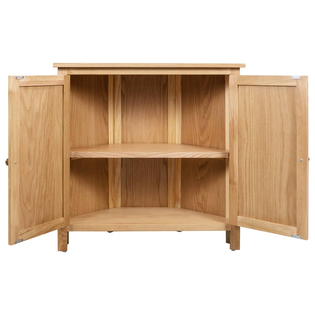 Hjørneskap 80x33,5x78 cm heltre eik