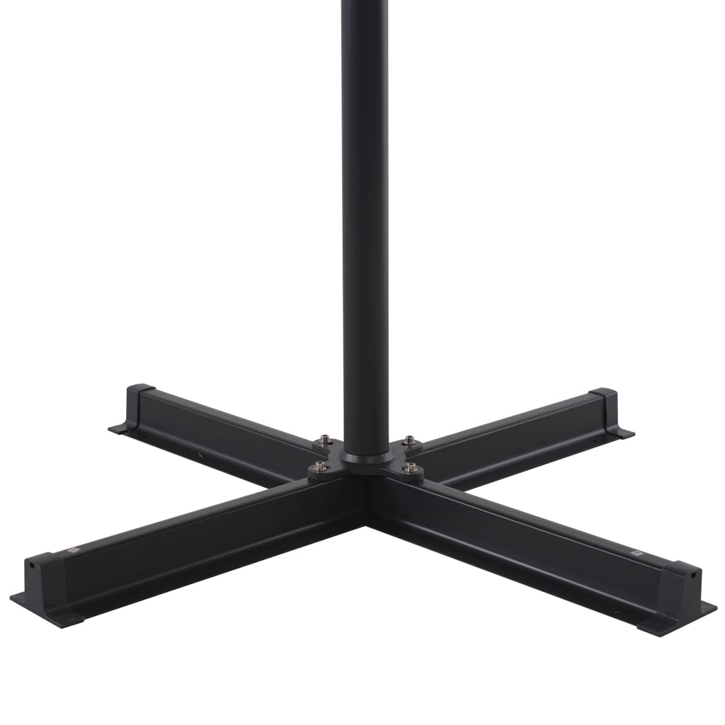 Parasoll med aluminiumsstang 500 cm vinrød vidaXL