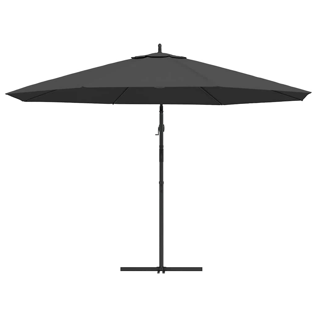 Hengende hageparasoll med aluminiumsstang 350 cm antrasitt