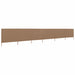 Vindskjerm 6 paneler stoff 800x80 cm gråbrun vidaXL