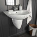 Basseng Hvit 52 x 45 x 49 cm Glassert Keramikk