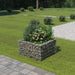 Gabion høybed galvanisert stål 90x90x50 cm